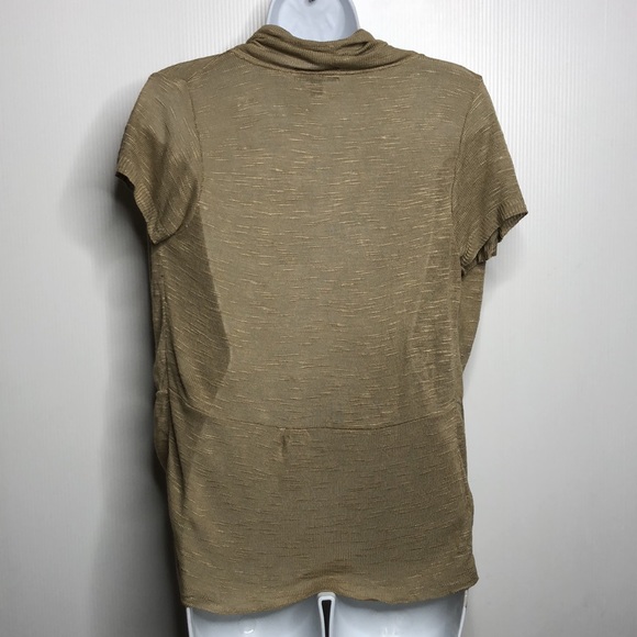 Mandee Taupe Dolman Short Sleeved Cardigan - Picture 6 of 10